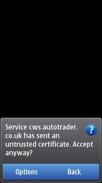 Screenshot, Autotrader Mobile