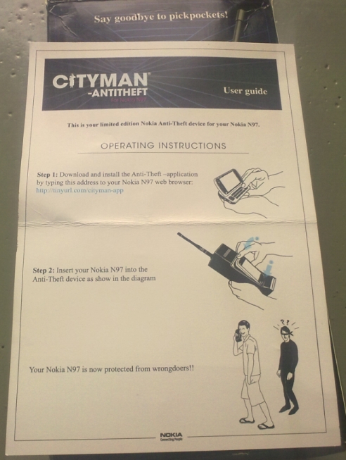 Cityman instructions