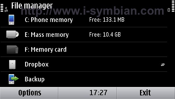 Dropbox via WebDAV
