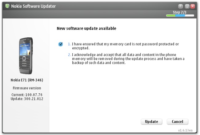 Nokia E71 And E66 V300.21.012 Firmware Update Now Available