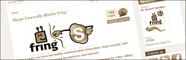 Skype and Fringe