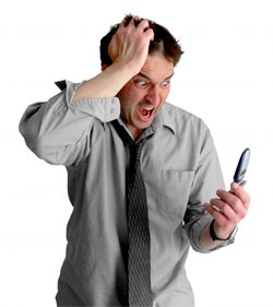 Frustrated man
