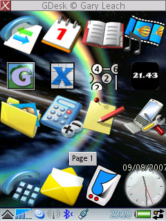 GDesk Main view