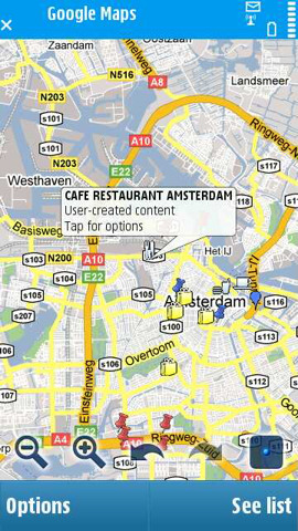 Google Maps for Mobile layers