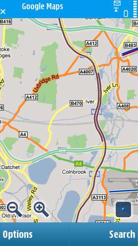 Google Maps for Mobile layers