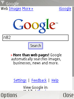 Google Search Screenshot