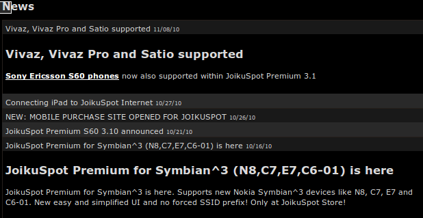 JoikuSpot news