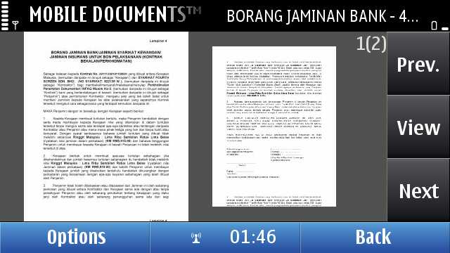 Mobile Documents Thumbnail View
