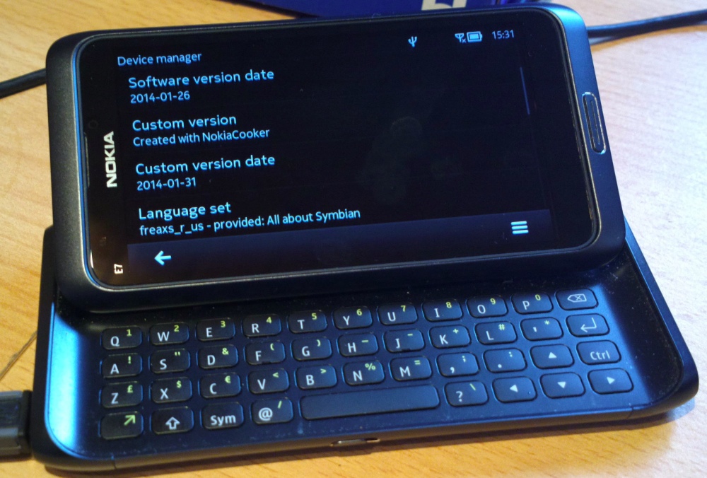 Delight CFW on the Nokia E7