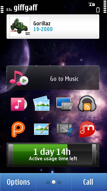 Music Explorer home screen widget