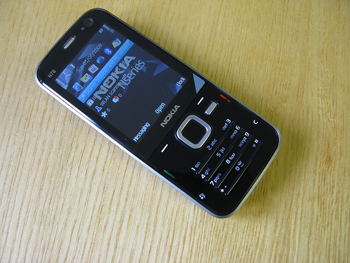 N78 with stciker