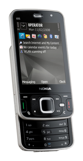 Nokia N96 keypad open