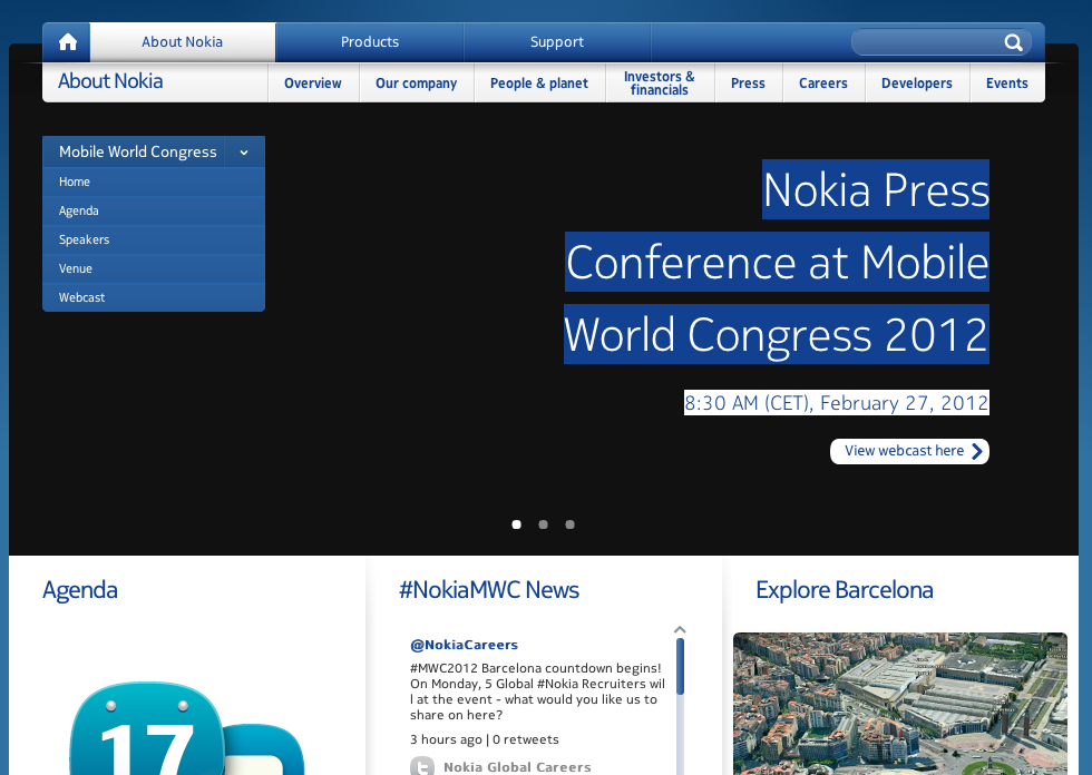 Nokia at MWC 2012