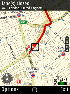 Ovi Maps Traffic