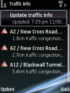 Ovi Maps Traffic