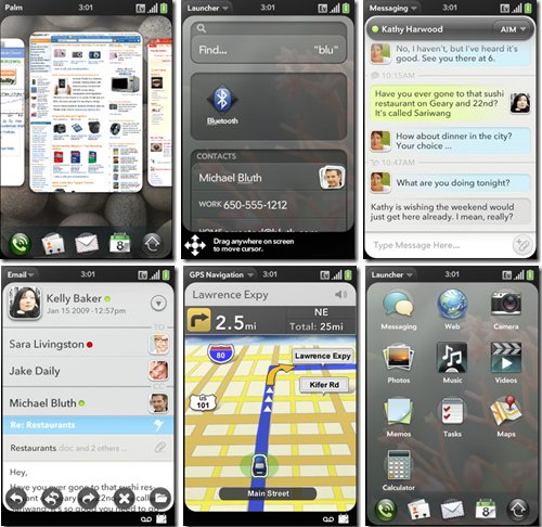 Palm Pre screenshots