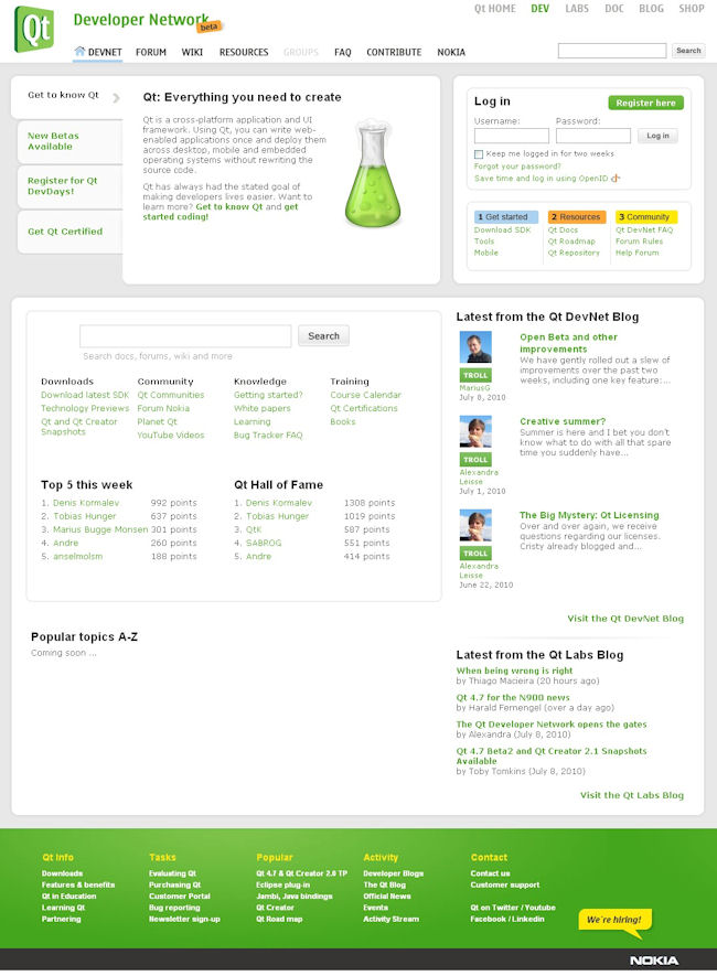 Qt Developer Network