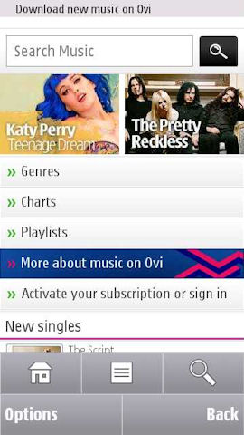 Ovi Music mobile