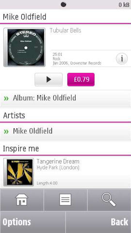 Ovi Music mobile