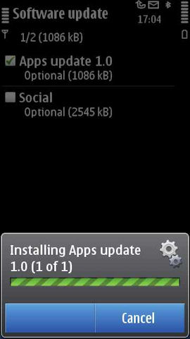 Apps update via SW Update