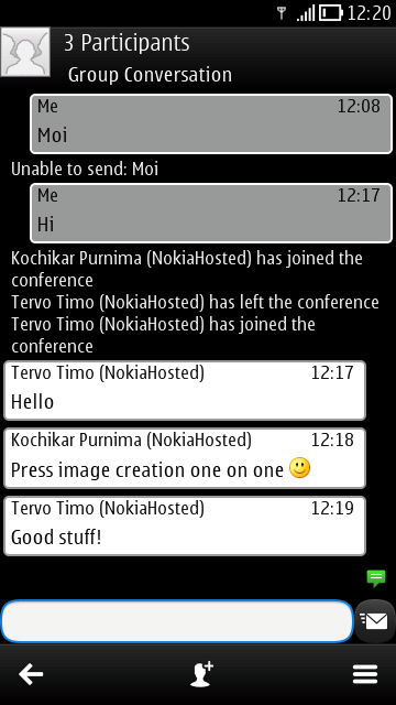 Lync on Symbian Belle