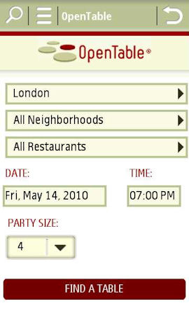 Open Table