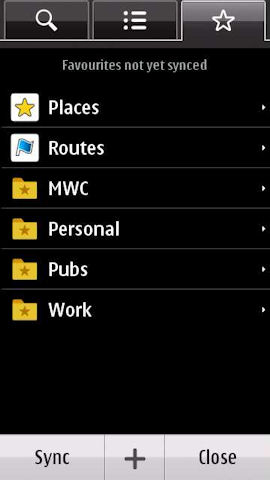 Ovi Maps Search