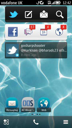 Nokia Social Screenshot