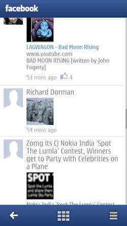 Nokia Social Screenshot