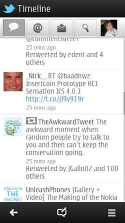 Nokia Social Screenshot