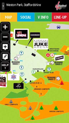 Virgin Festival app