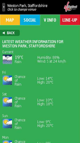 Virgin Festival app