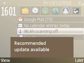 Nokia E72 update
