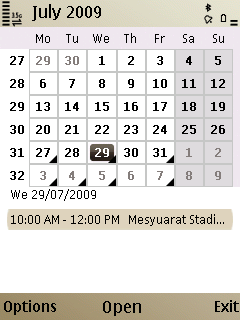 E52 Calendar