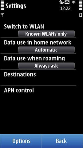 Connectivity settings