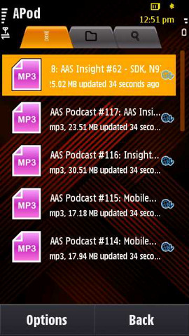 Music screenshot