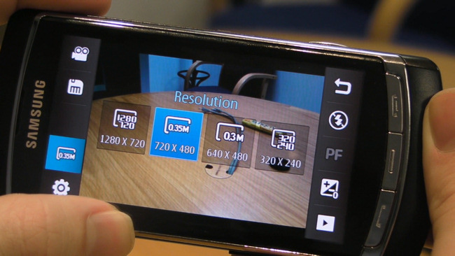 Video Resolution Omnia HD