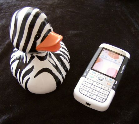 Nokia 5700 with rubber duck