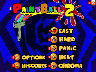 PaintBall 2 title screen on a Nokia E61