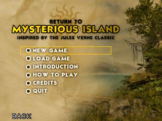 Mysterious Island title screen