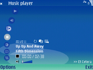 S60 Music Player with default theme