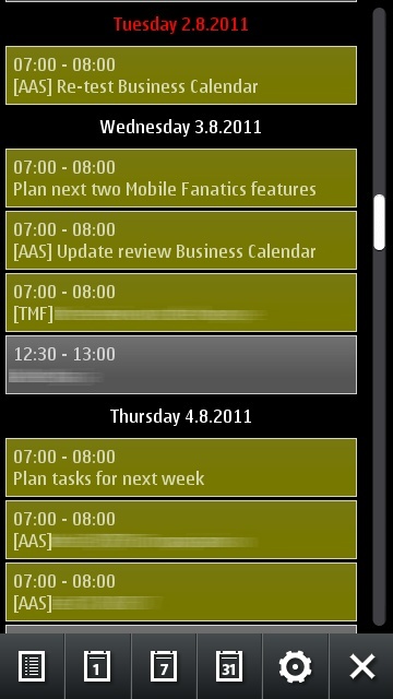 Business Calendar