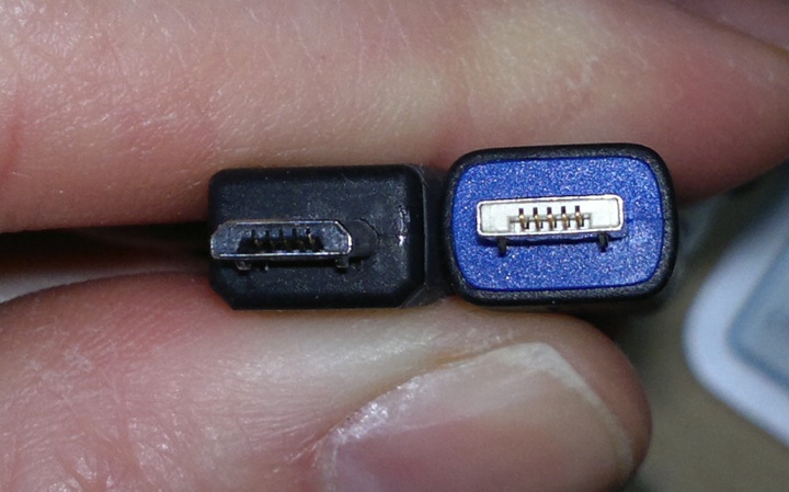 USB-on-the-go connector, right