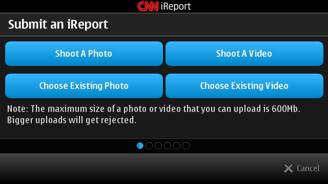 CNN iReport for Symbian
