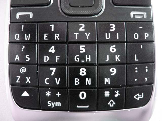 E55 half-qwerty keyboard