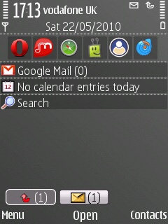 E55 home screen