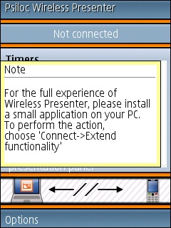 Psiloc WiPresenter wireless presentation controll application