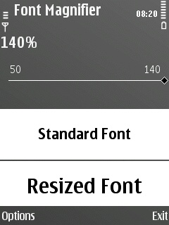 Psiloc Font Magnifier