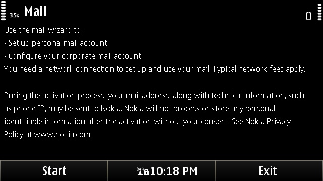 Using the Nokia Messaging service to get push e-mail from mainstream providers