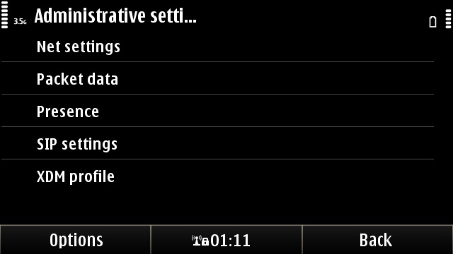 Finding the SIP settings on any Symbian^3 phone